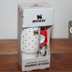 YOU GET One Stanley White Ornament Keychain or bag charm.